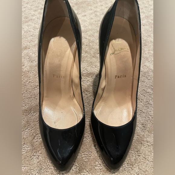 Christian Louboutin Black Heels size 38 / 8 - Picture 2 of 11